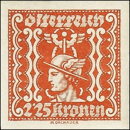 Австрия 1921 год . Меркурий , газетная марка . Каталог 1,0 €